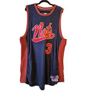 Allen Iverson #3 New Jersey Nets Dfunkd Reebok Hardwood Classics Jersey XXL